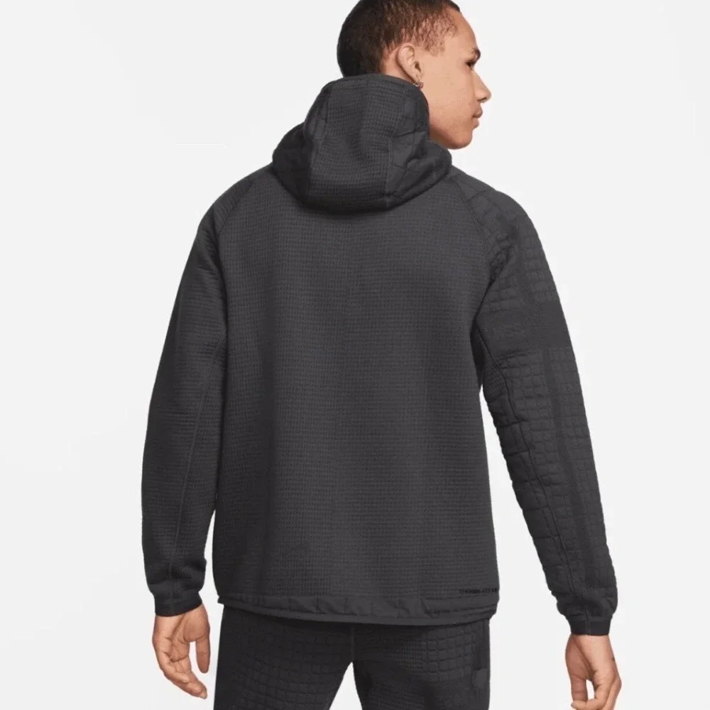 Nike Tech Pack SET Therma-FIT ADV Quilted Hoodie Men Size L‎ Pants XL Dark Gray